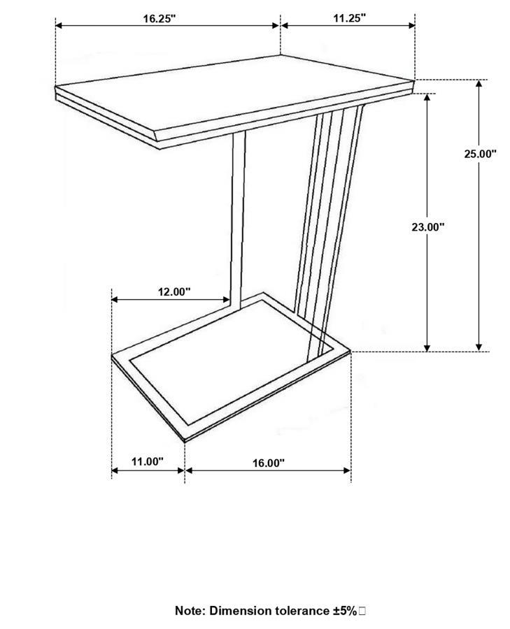 Vicente - Marble Top C-Shaped Sofa Side Table