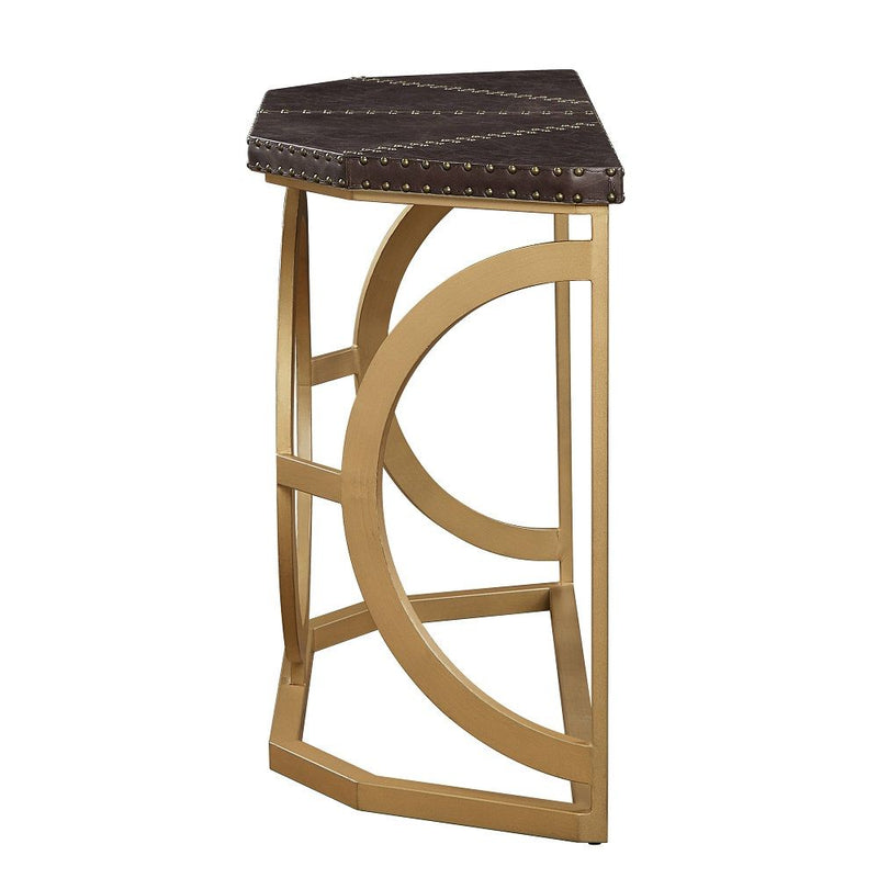 Solara - Console Table - Brown & Gold