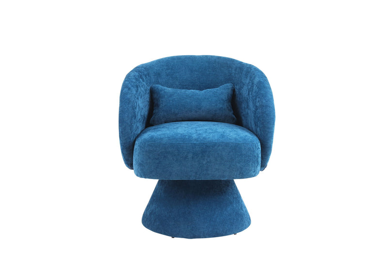 Swivel Accent Chair, Armchair Round Barrel Chair In Fabric For Living Room Bedroom