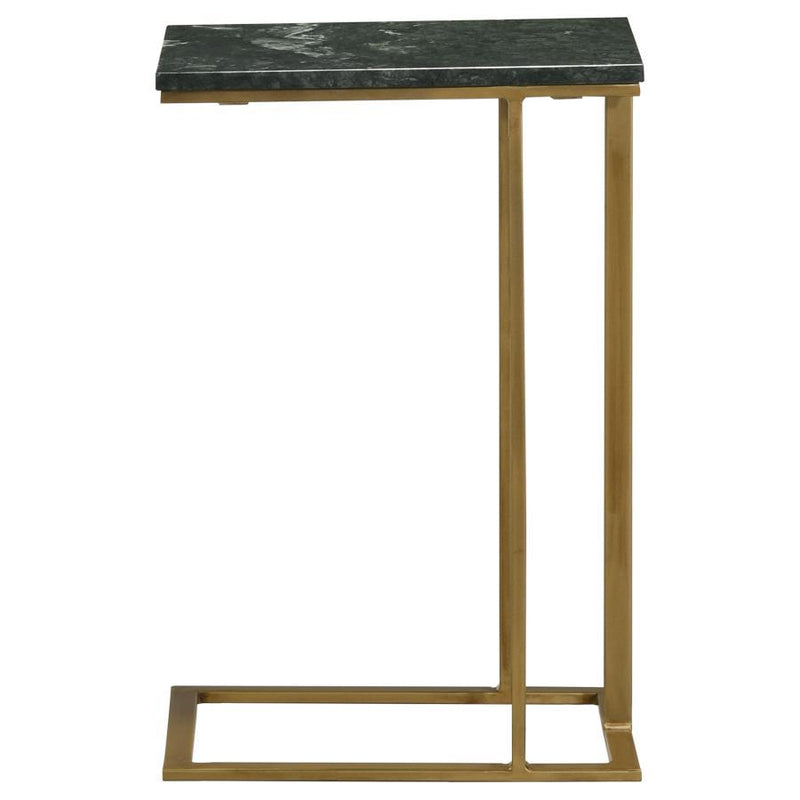 Vicente - Marble Top C-Shaped Sofa Side Table