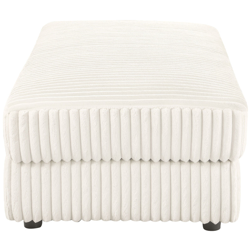 Emberson - Upholstered Rectangular Storage Ottoman - Ivory