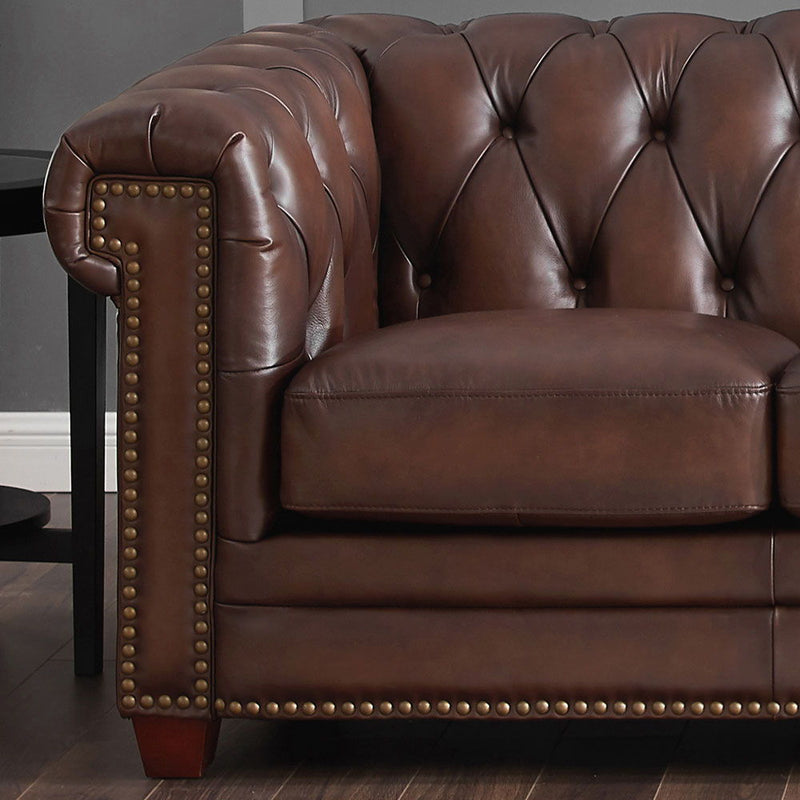 Stanwood - Leather Chair - Caramel