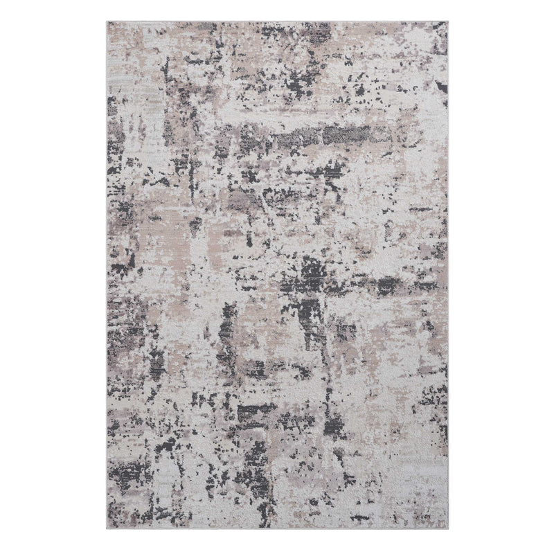 8' x 10' Abstract Non-Shedding Living Room Bedroom Dining Home Office Stylish And Stain Resistant Area Rug - Cream / Brown