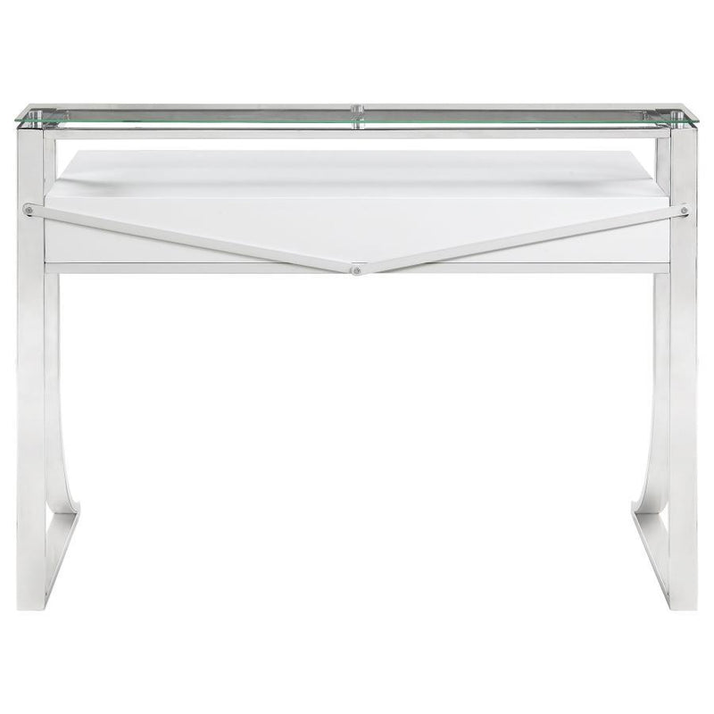 Gemma - 2-Drawer Writing Desk - White High Gloss