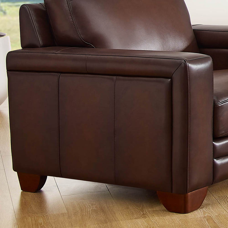 Alice - Leather Chair - Caramel