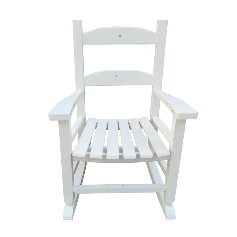 Children's Rocking Chair Indoor Or Outdoor, Durable, Suitable For Kids - White