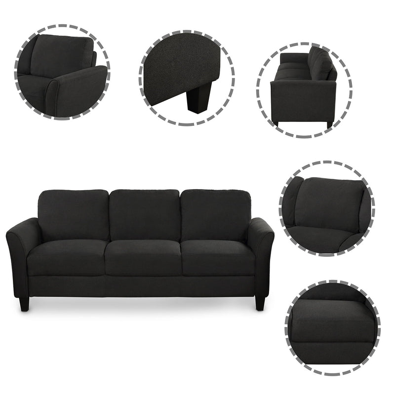 Living Room Furniture Loveseat Sofa And 3 Seat Sofa