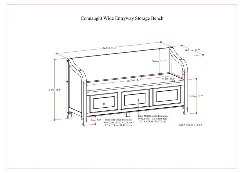 Connaught - Storage Bench