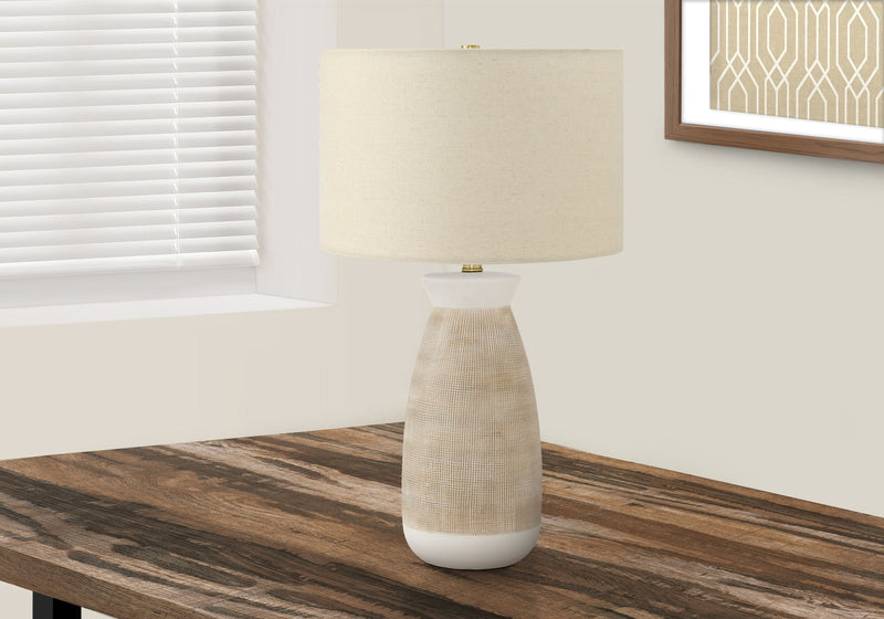 Lighting, Table Lamp, Ceramic, Resin, Contemporary - Cream