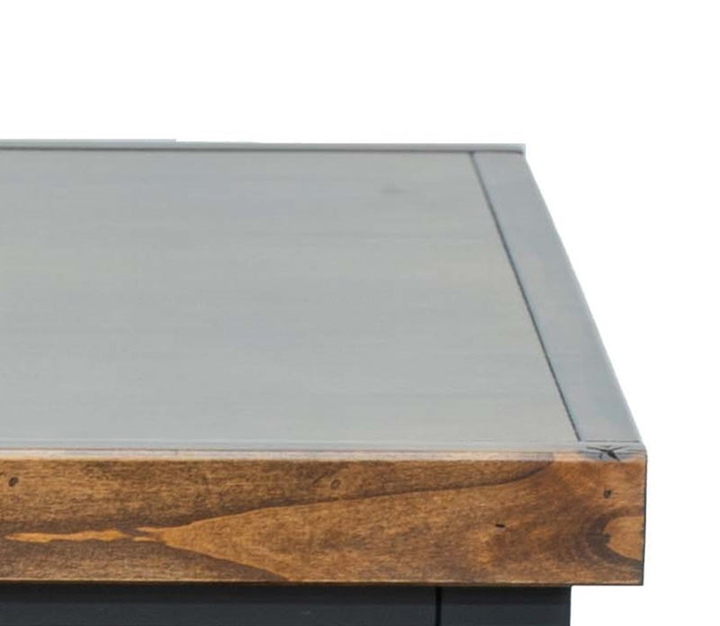 Essex - 48" Coffee Table - Black And Whiskey