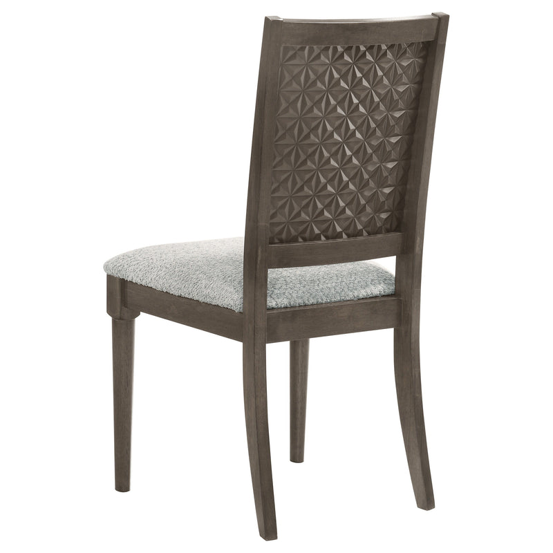 Onslow - Upholstered Dining Side Chair (Set of 2) - Dark Brown