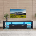 LED TV Stand Modern TV Stand With Storage Entertainment Center With Drawer TV Cabinet For Up To 75" For Gaming Living Room Bedroom