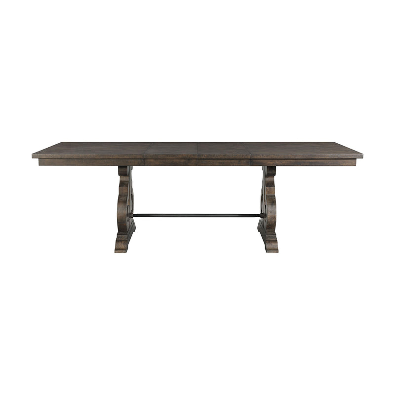 Stone - Counter Height Dining Table - Smokey Walnut