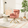 Contemporary High-Back Upholstered Swivel Accent Chair