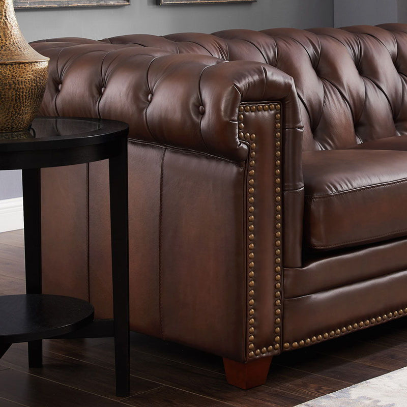 Stanwood - Leather Sofa - Caramel