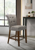 Auggie - 20.5" Fabric Counter Height Chair With Nailhead Trim