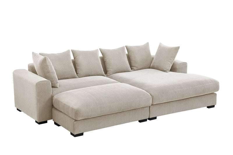 Duke - 4 Piece Upholstered Sectional