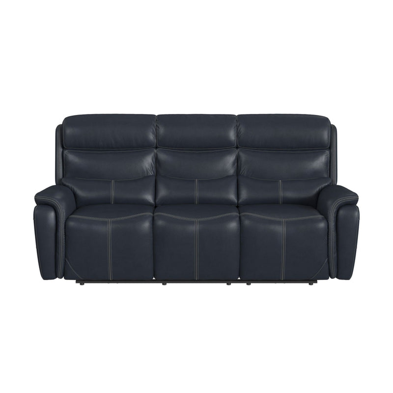 Aruba - Power Motion Sofa With Power Headrest - Pebble Navy