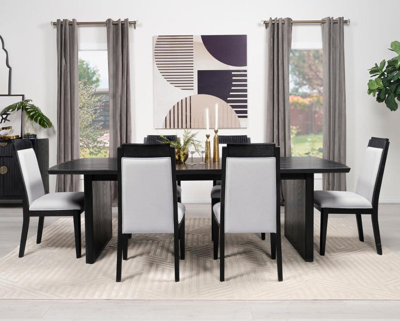 Brookmead - Rectangular Dining Table With 18" Removable Extension Leaf - Black