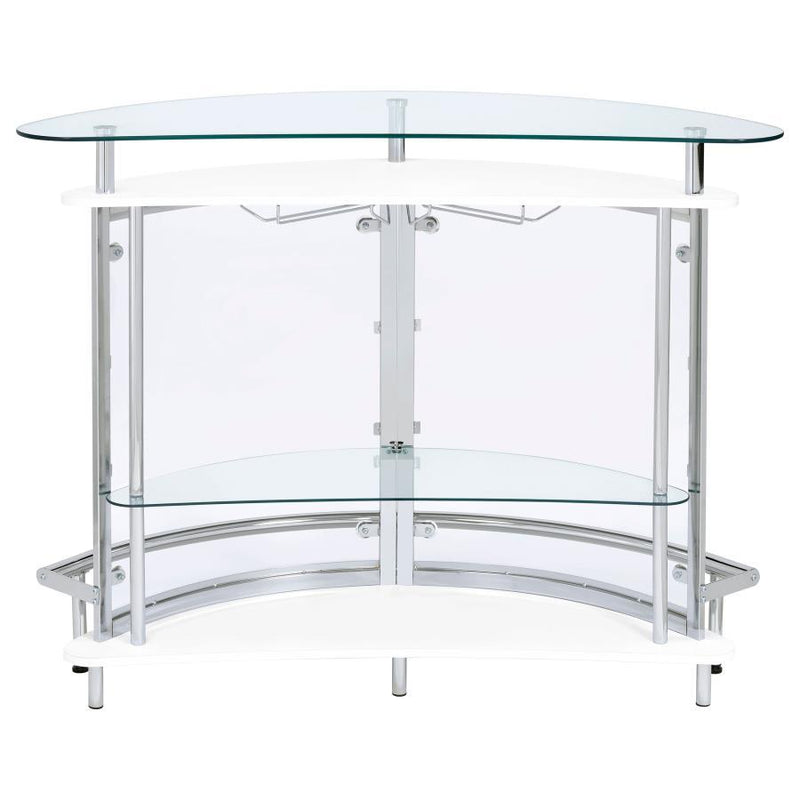 Amarillo - Freestanding Glass Top Home Bar Wine Cabinet