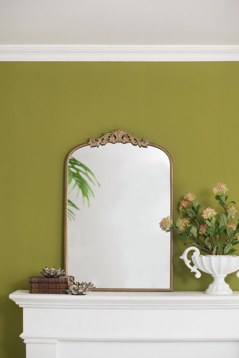 Arch Mirror, Baroque Inspired Wall Decor For Bathroom Bedroom Living Room