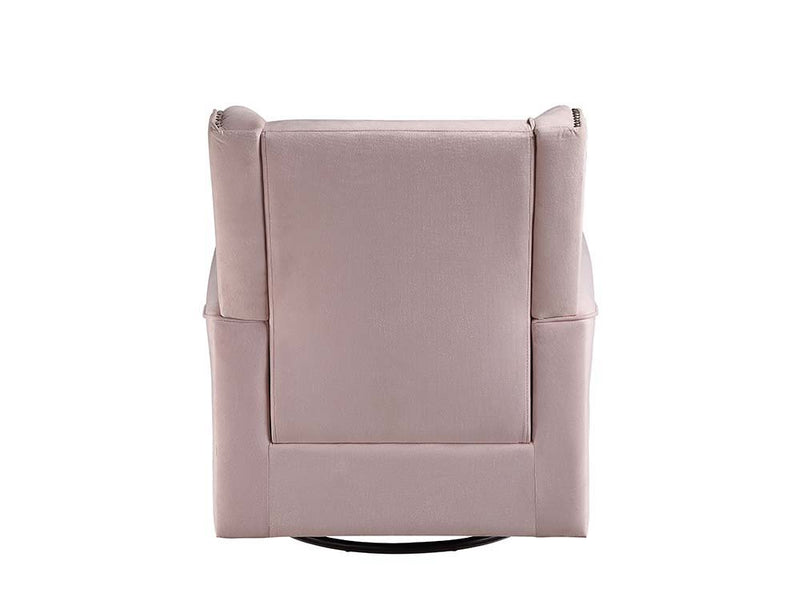 Tamaki - Swivel Chair - Pink Fabric