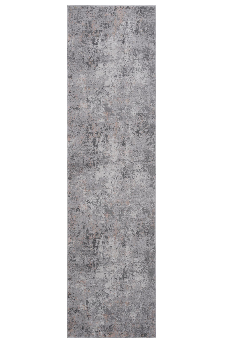 2' x 8' Abstract Non-Shedding Living Room Bedroom Dining Home Office Stylish And Stain Resistant Area Rug - Gray / Multi