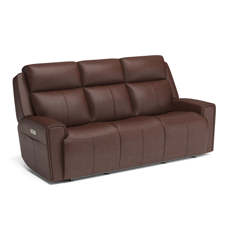 Barnett - Power Reclining Sofa with Power Headrests & Lumbar