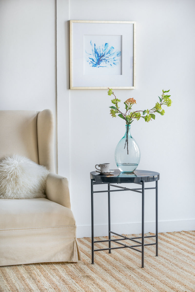 Side Table - Black / Brown