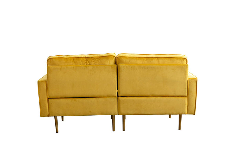 Theo - Velvet Loveseat With Pillows