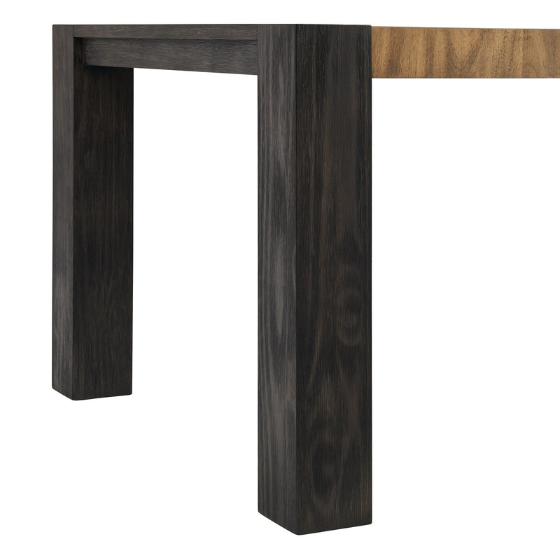 Breckenridge - Dining Table With Oak Top And 1X18 Leaf - Black