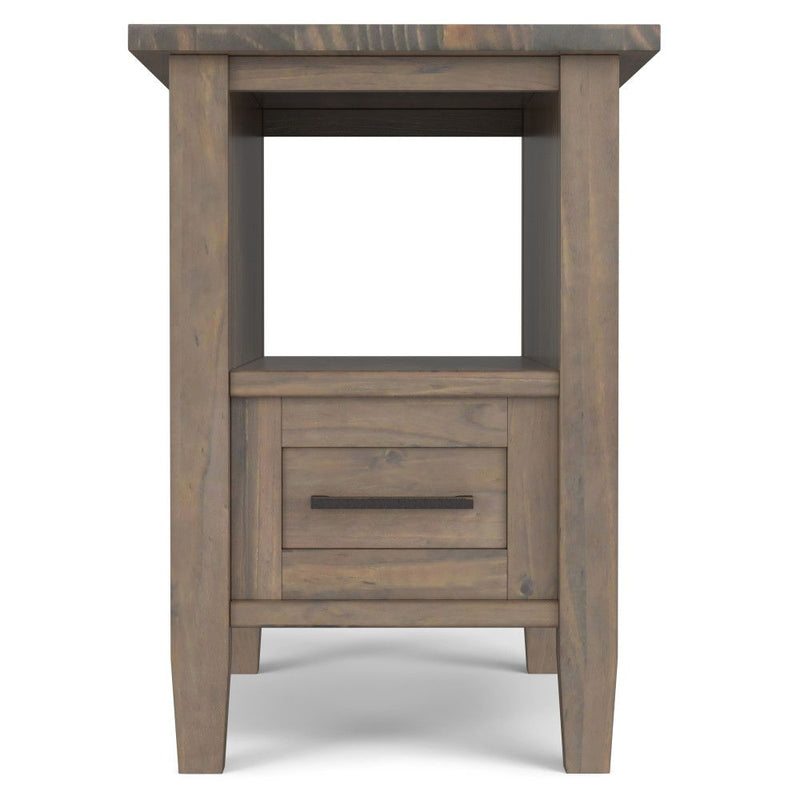 Ela - Narrow End Table - Brown