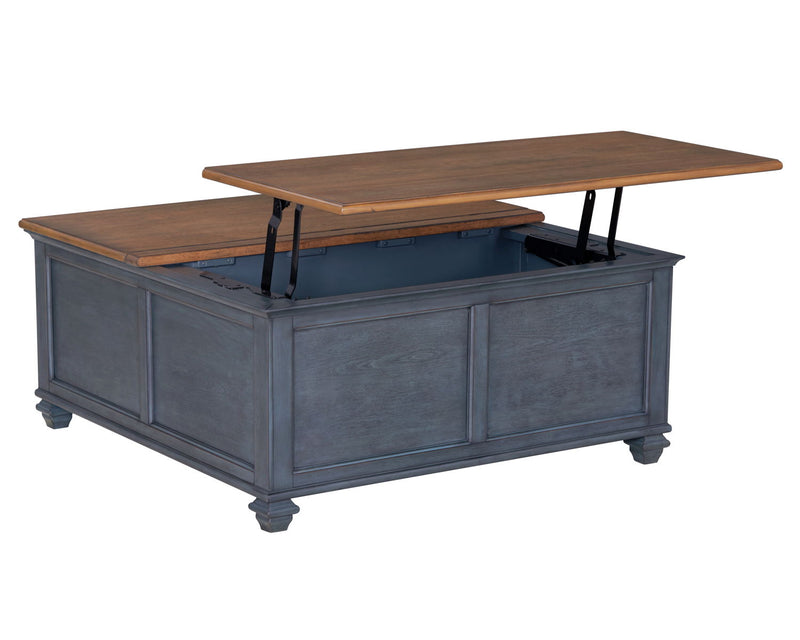 Americana - 40" Lift-Top Coffee Table - Blue