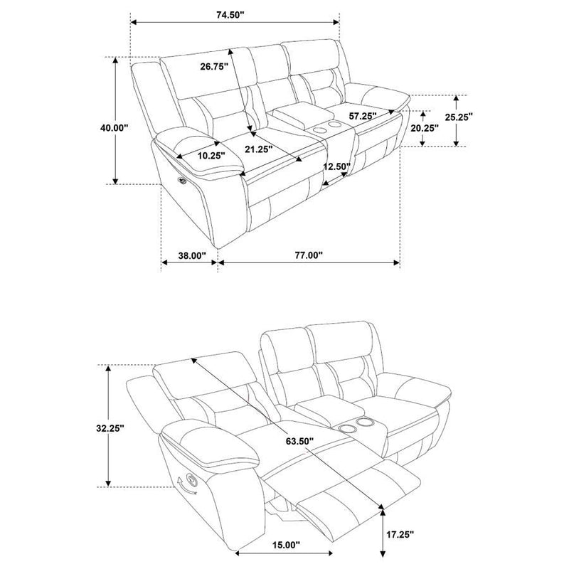 Greer - Upholstered Motion Reclining Loveseat