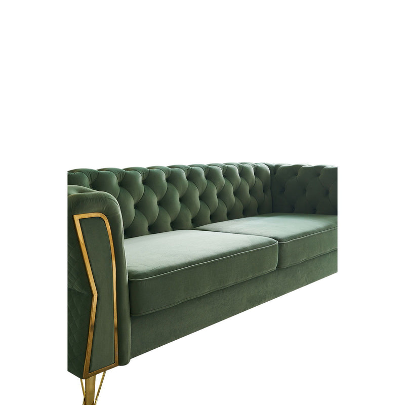 Modern Tufted Velvet Sofa For Living Room