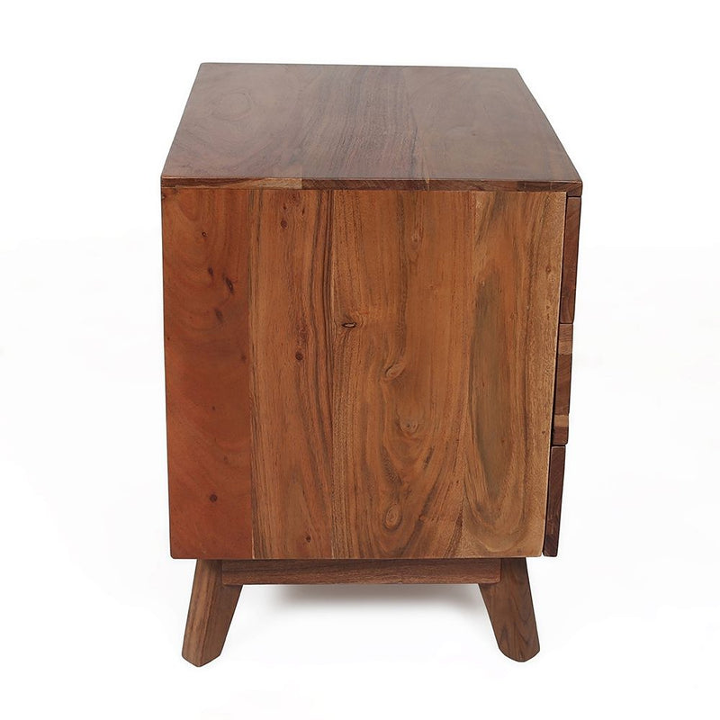 Elegant Design Nightstand - Natural Brown