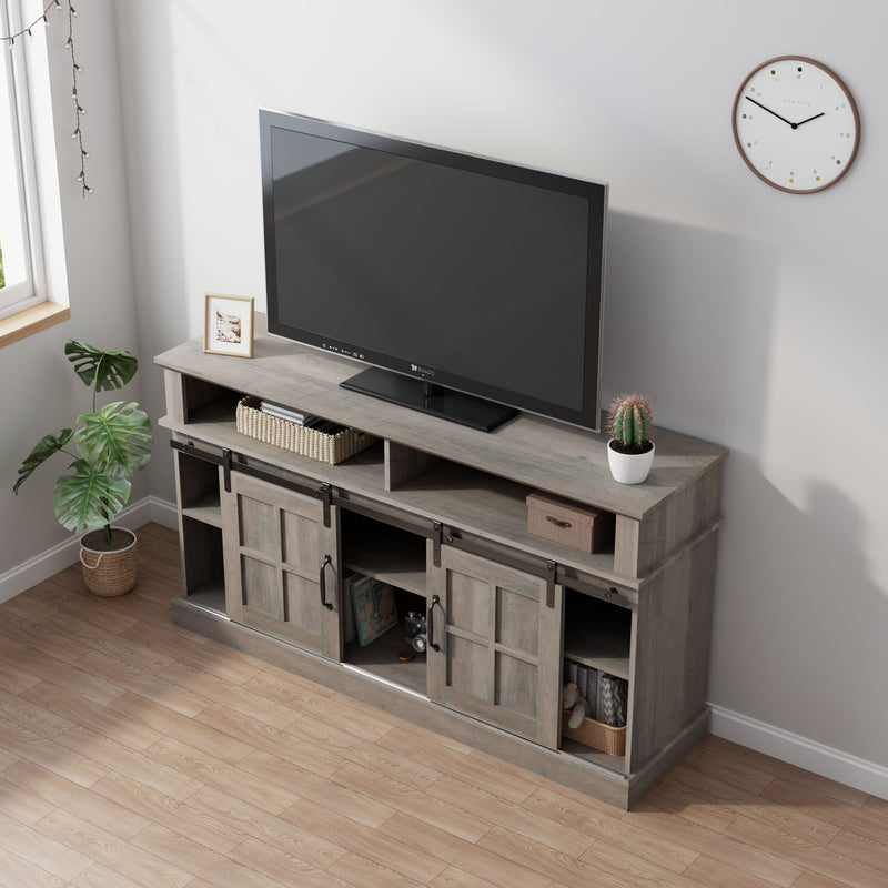 TV Stand With Storage Cabinet And Shelves, TV Console Table Entertainment Center For Living Room, Bedroom