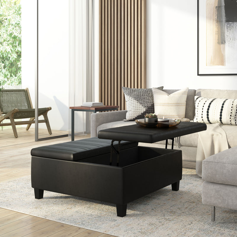 Ellis - Coffee Table Storage Ottoman