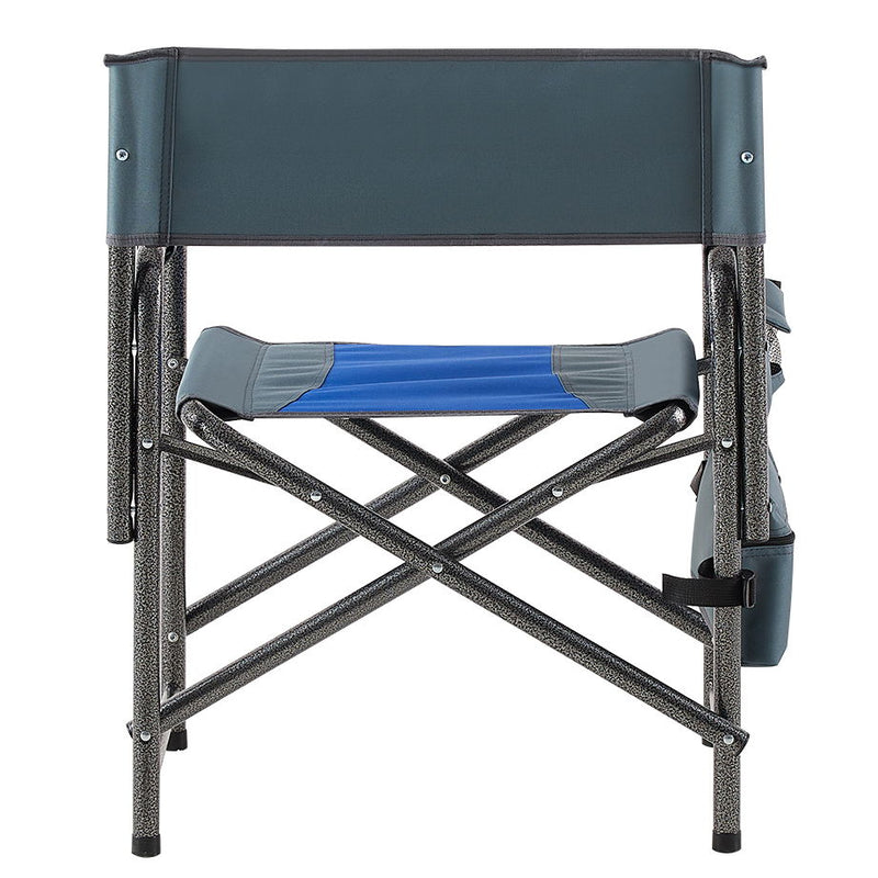 Padded Folding Outdoor Chair With Storage Pockets, Lightweight Oversized Directors Chair For Indoor, Outdoor Camping, Picnics And Fishing