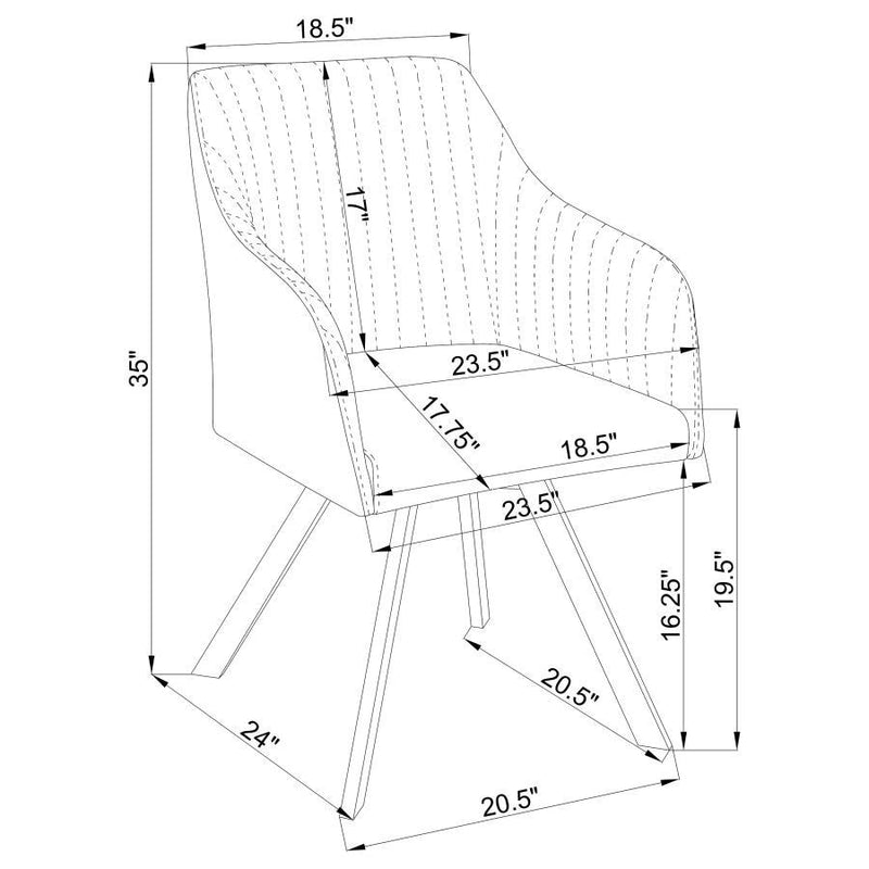 Arika - Swivel Dining Chair