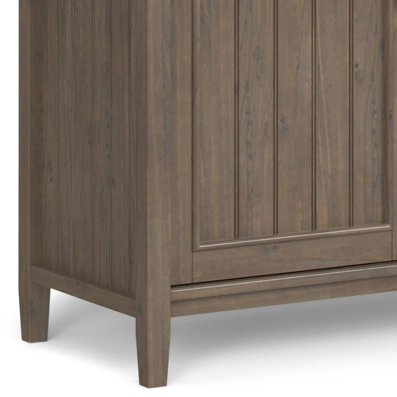 Lev - Wide Storage Cabinet - Smoky Brown