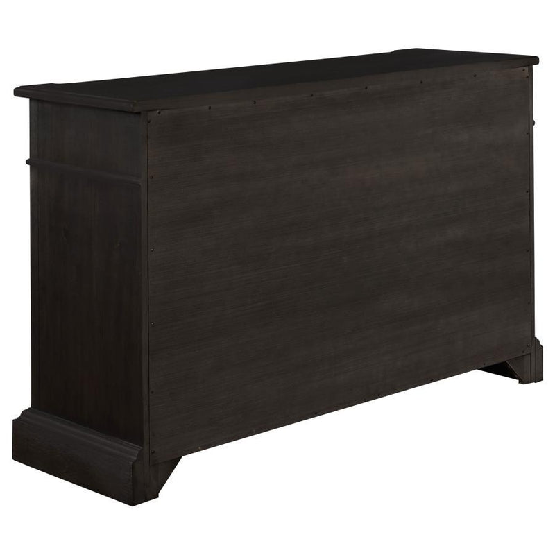 Phelps - 2-Door Rectangular Server - Antique Noir