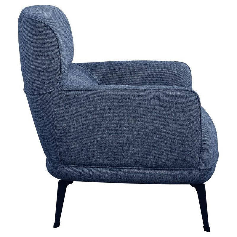 Andrea - Upholstered Crecent Arm Accent Chair