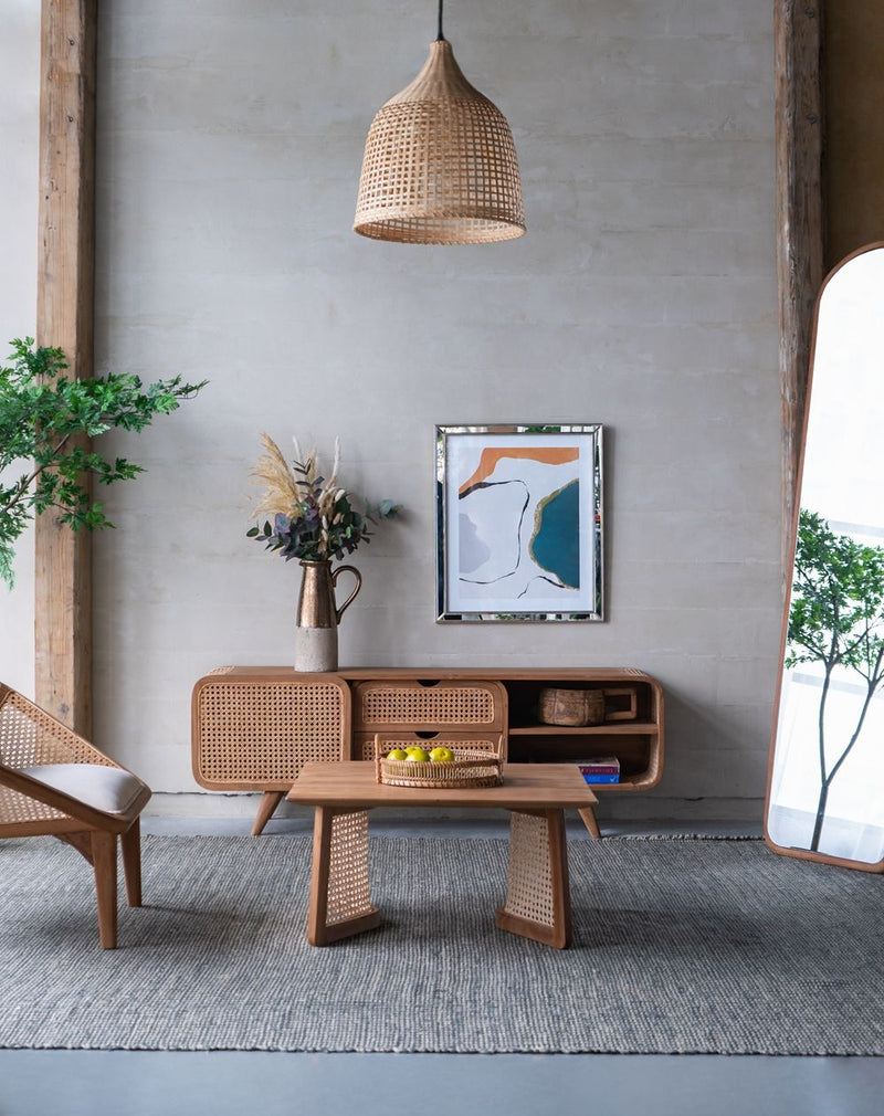 Teak Coffee Table - Natural Brown