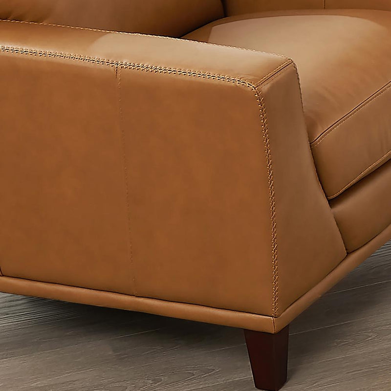 Soma - Leather Sofa - Cognac