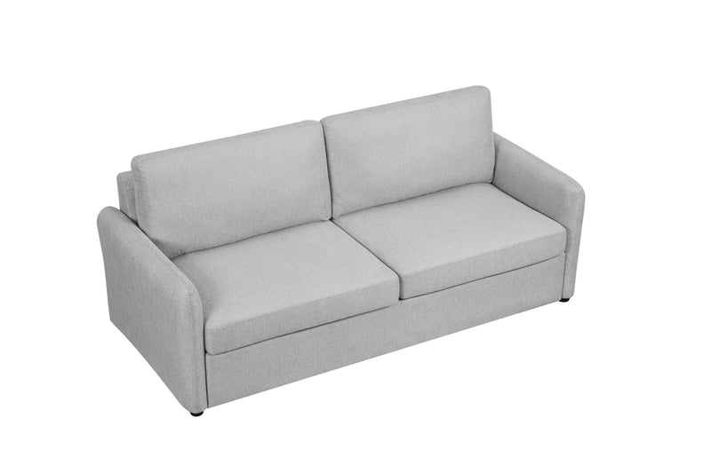 Sleeper Sofa Pull Out Bed, Convertible Sofa Bed Couch 2 In 1, With Foam Mattress For Living Room