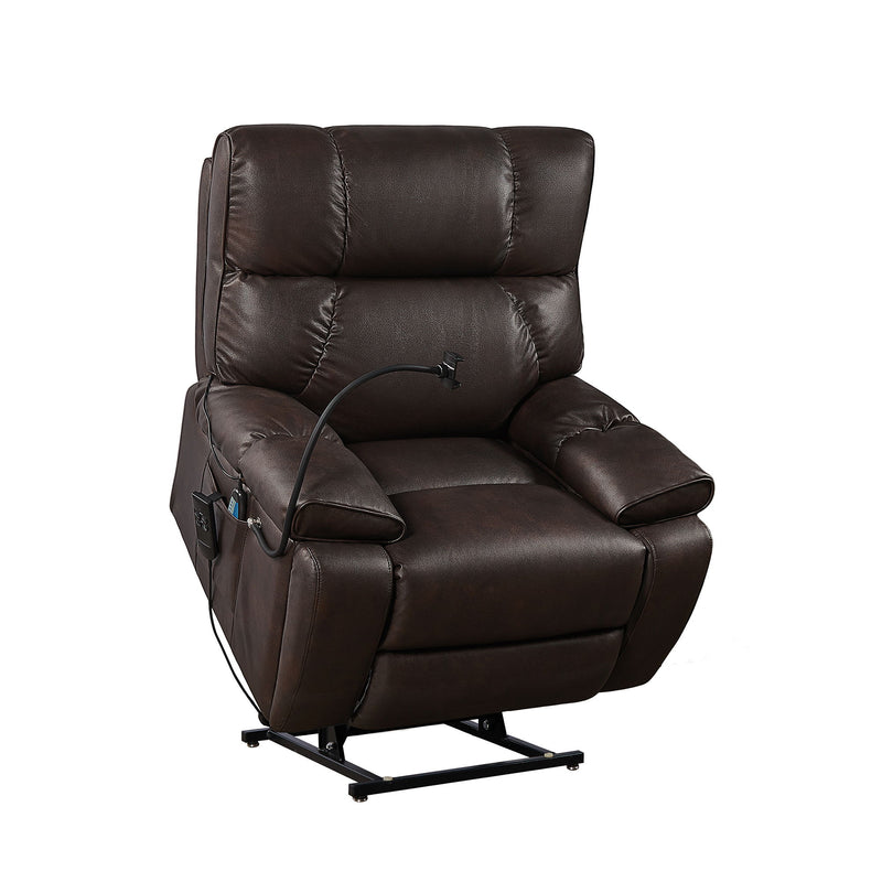 Recliner Chair With Phone Holder, Electric Power Lift Recliner Chair With 2 Motors Massage And Heat For Elderly, 3 Positions, 2 Side Pockets, Cup Holders