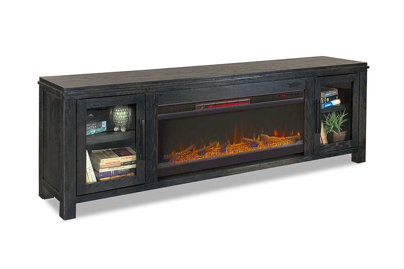 Tybee - 86" Electric Fireplace TV Console For TVs Up To 95" - Clove