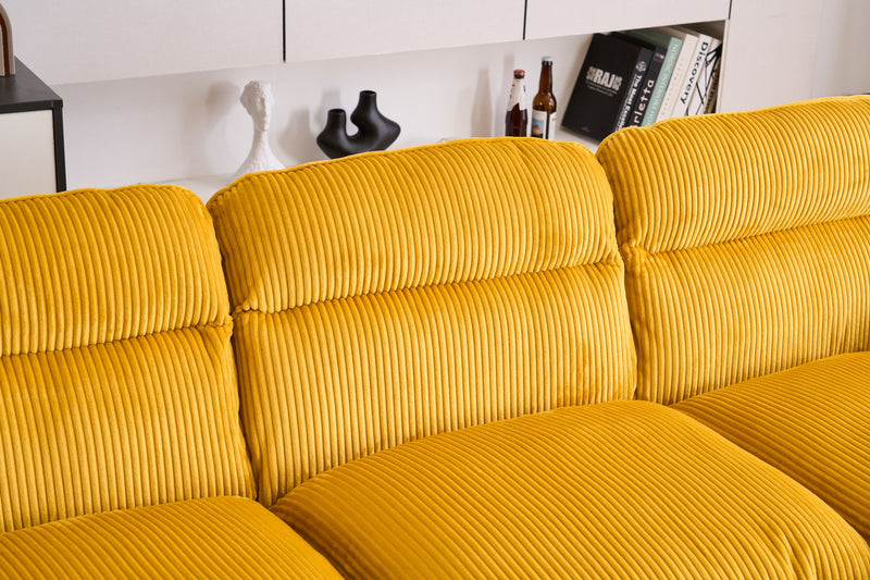 U-Shaped Profile Sofa, Including Two Single Seats And Two Chaise, Modular Sofa, Corduroy Sofa