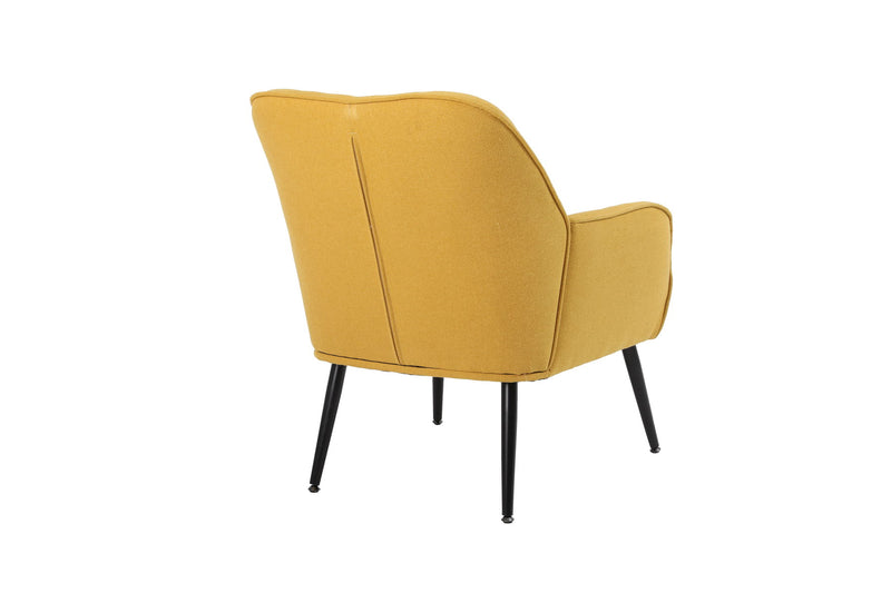 Modern Mid-Century Chair Linen Sherpa Armchair